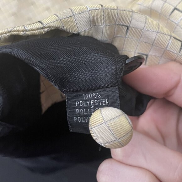 Moda Formal Wear Suit Vest Size Adult Large Mens Button light Yellow White - Picture 10 of 11